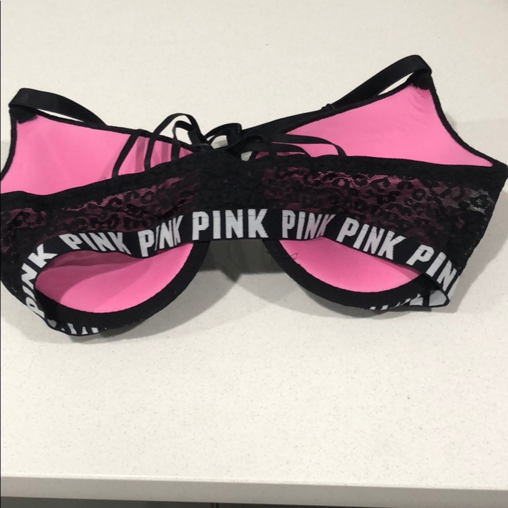 VS Pink Padded Racerback Front Close Bra - Picture 4 of 7